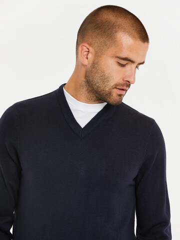 Pull-over Threadbare en bleu