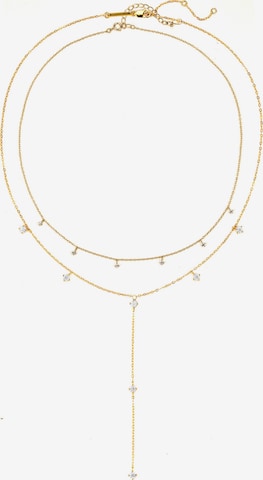 Hey Happiness Ketting 'Ellipse Duo' in Goud: voorkant