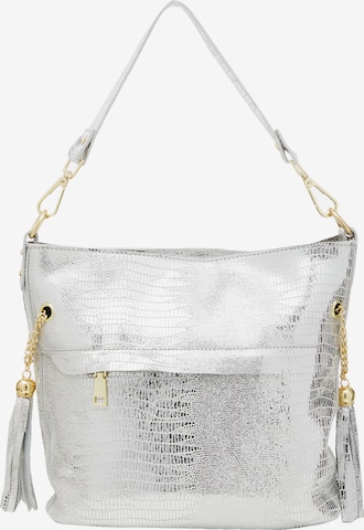 FELIPA - Bolso de hombro en plata: frente