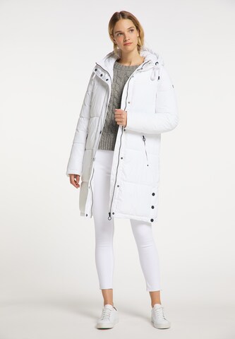 DreiMaster Maritim Зимно палто в бяло