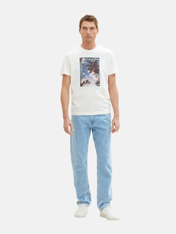 TOM TAILOR T-Shirt in Weiß