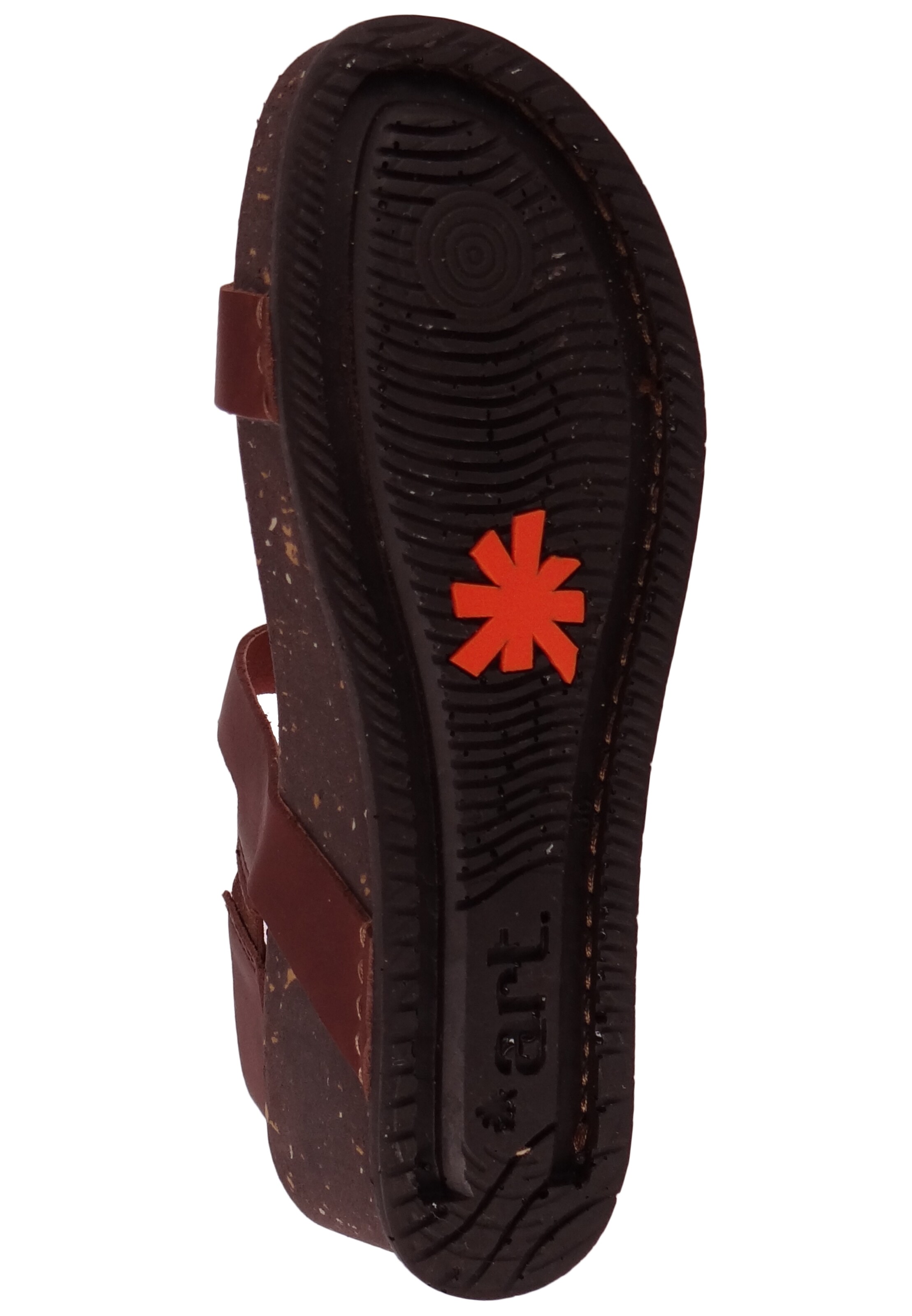 ART - Sandálias com tiras 'Imagine' em castanho