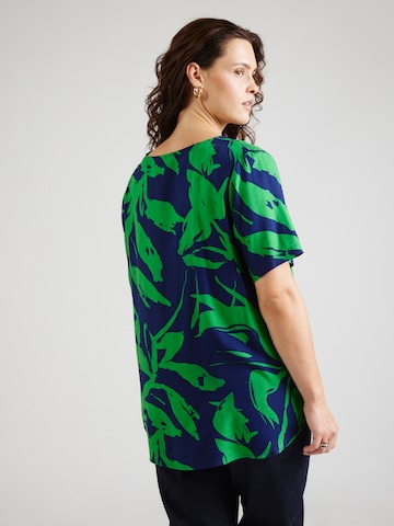 ONLY Carmakoma - Blusa 'CARFlorra' en azul