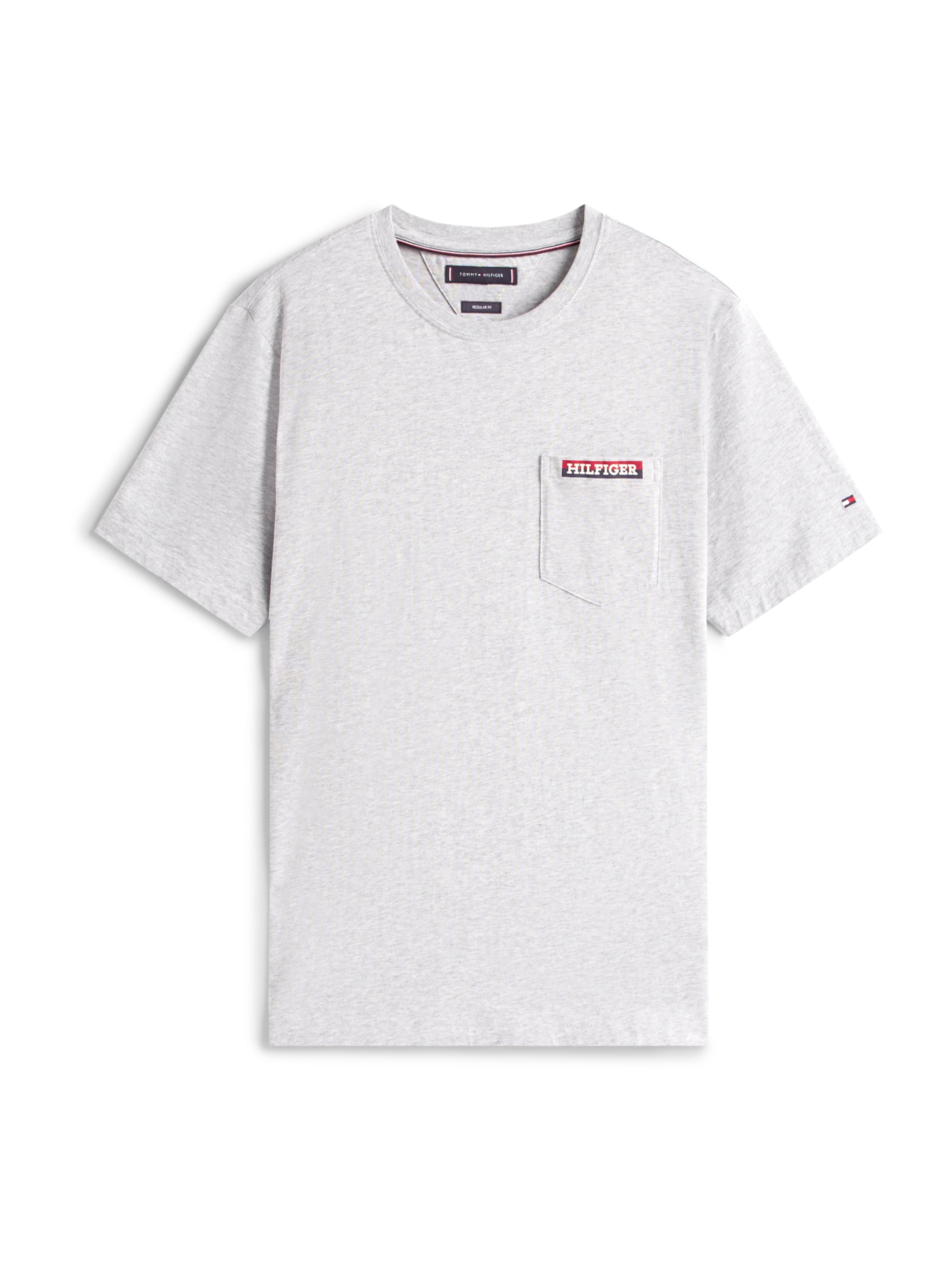 Tricou &#x27;AMERICANA&#x27; de la TOMMY HILFIGER pe gri: față