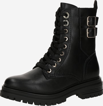 s.Oliver - Botines con cordones en negro: frente