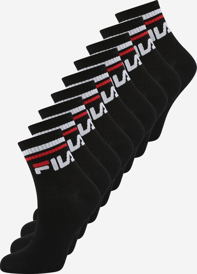 FILA Chaussettes de sport en grenadine / noir / blanc, Vue avec produit