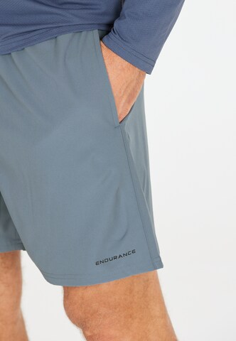 ENDURANCE Regular Workout Pants 'Kros' in Blue