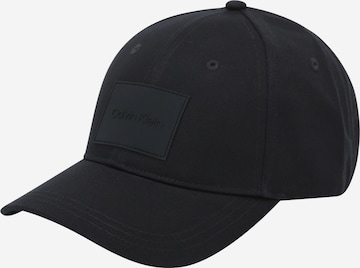 Casquette Calvin Klein en noir : devant