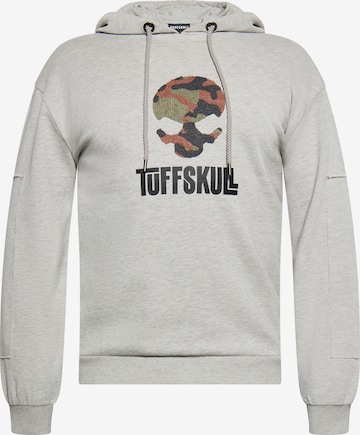 Sweat-shirt TUFFSKULL en gris : devant