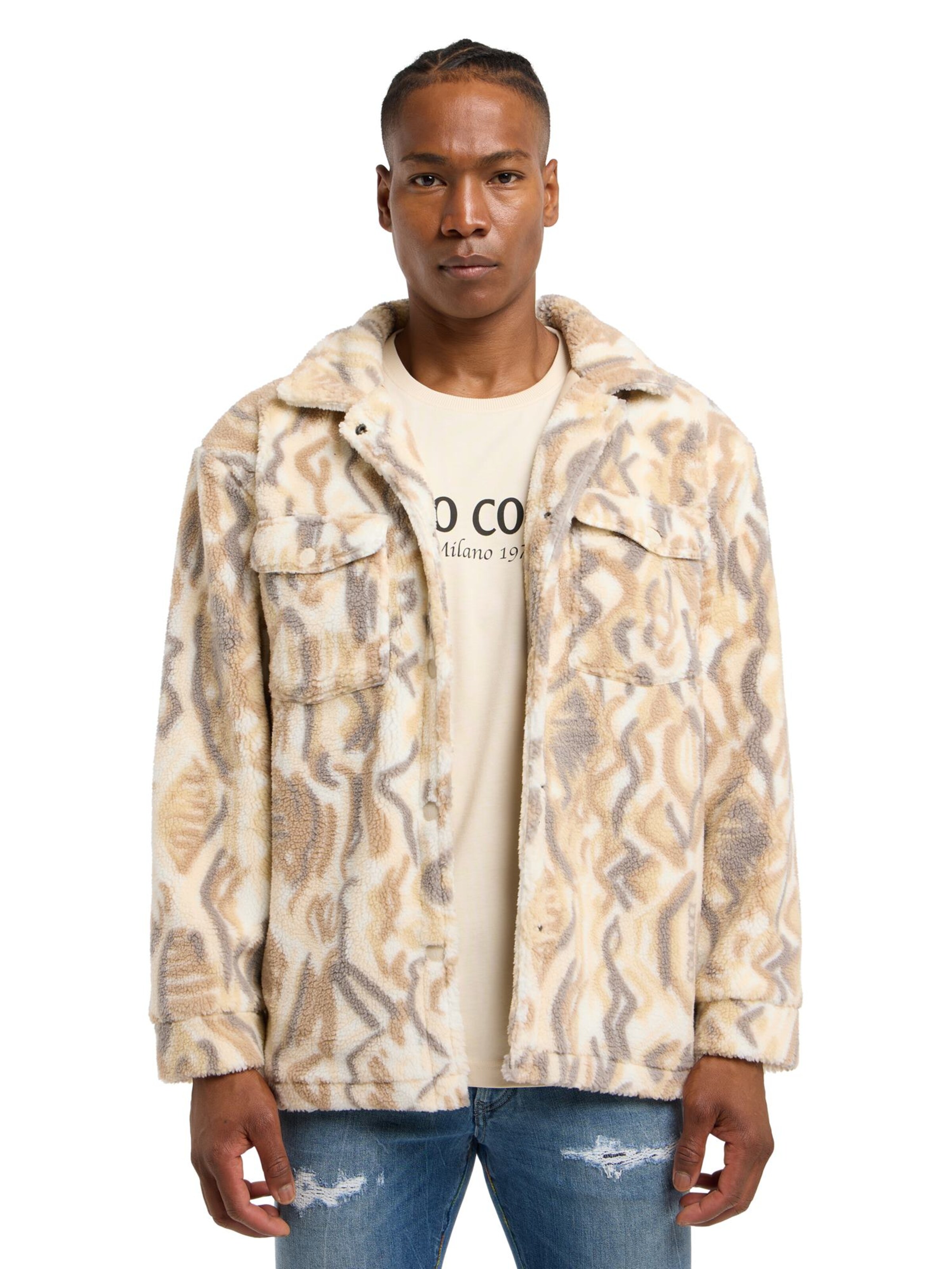Carlo Colucci Jacke  'Dirler' in Beige: Vorderseite