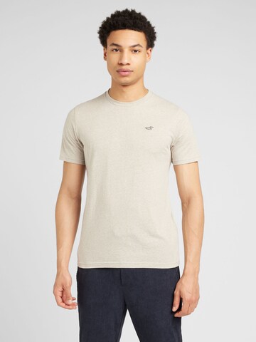 T-Shirt HOLLISTER en beige : devant