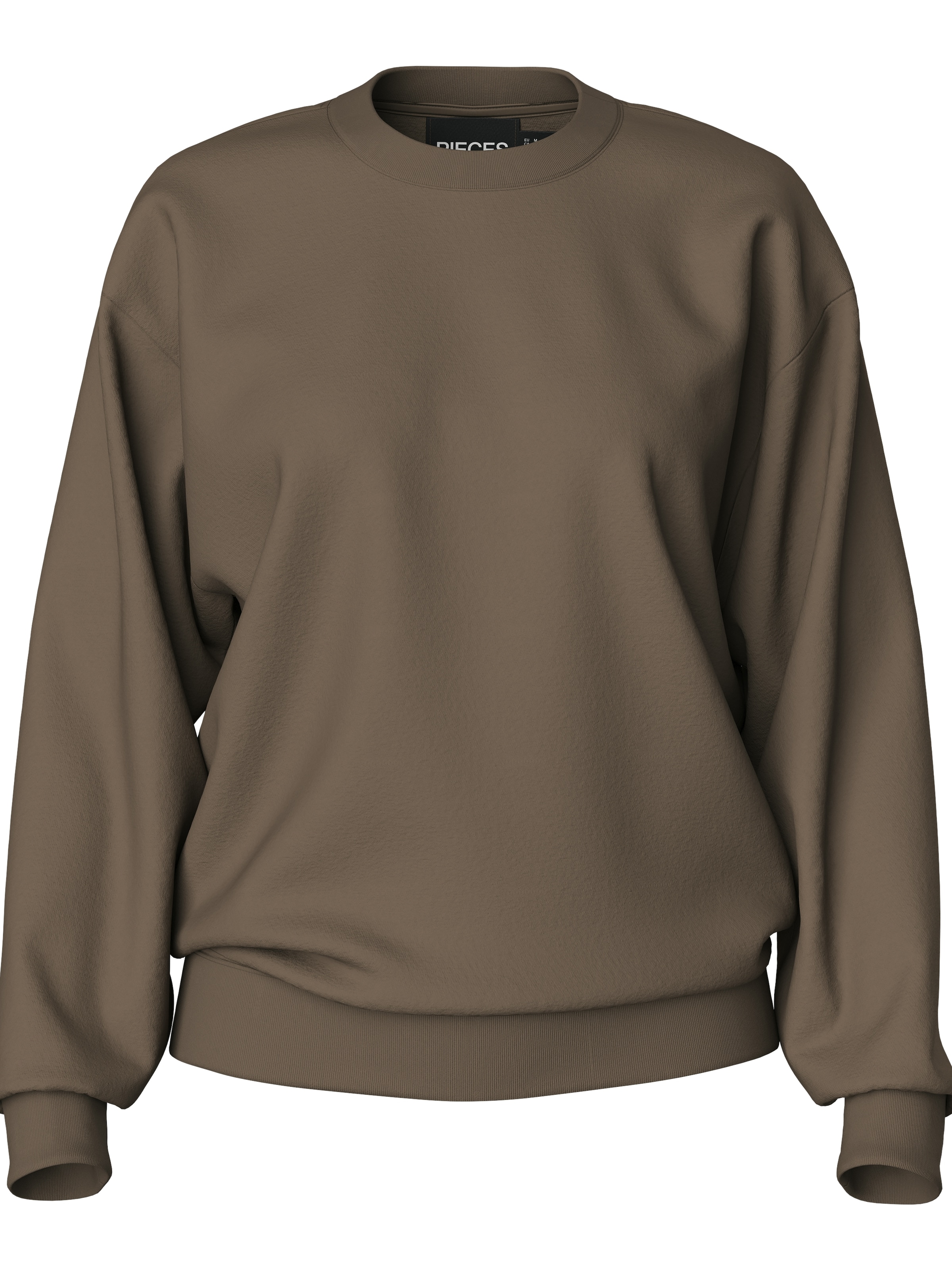 PIECES Mikina 'PCChilli' - Hnedá: predná strana