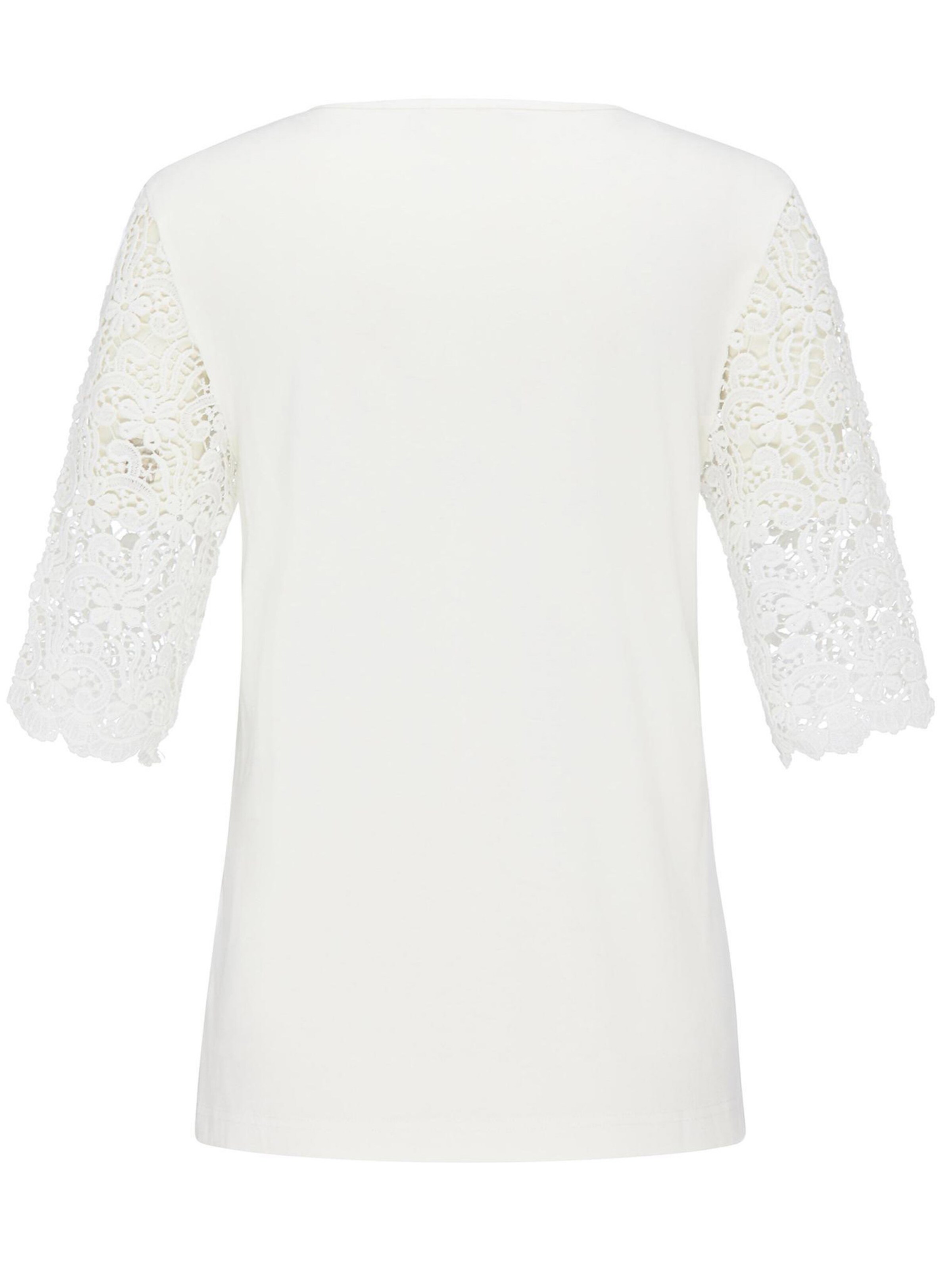 Goldner Shirt in Wit