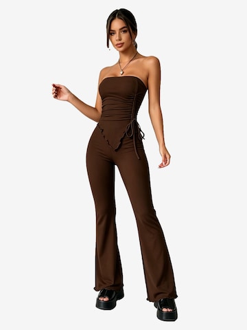 KoJooin Jumpsuit in Brown: front