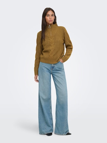 JDY Sweater 'JDYAndrea' in Brown
