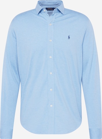 Chemise Polo Ralph Lauren en bleu : devant