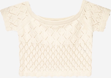 Pulover de la Bershka pe bej: față