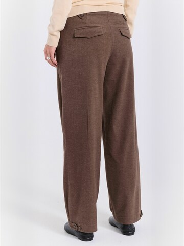 NORR - regular Pantalón ' Mayia ' en marrón: atrás