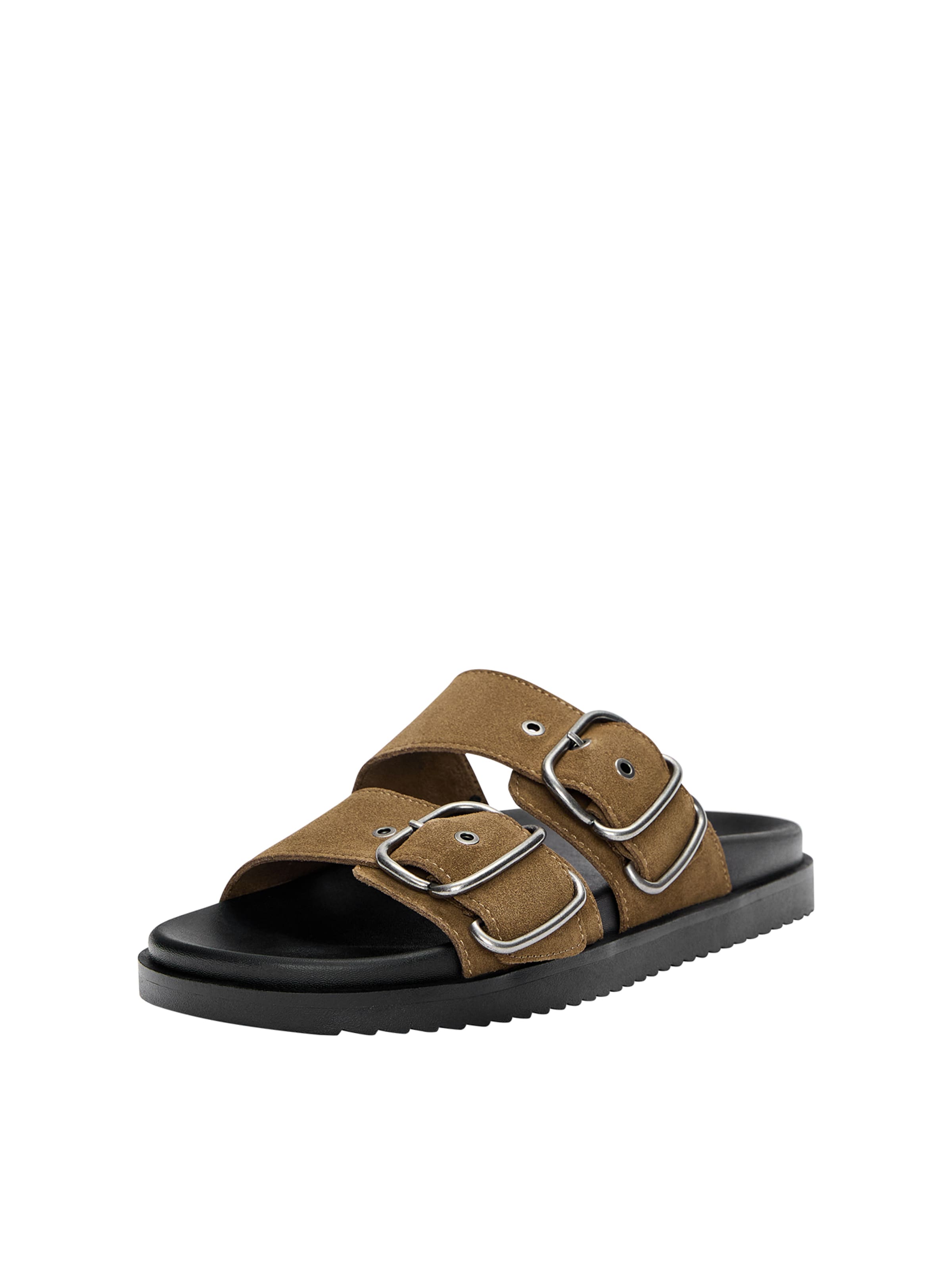 Pull&Bear Pantolette in Braun: Vorderseite