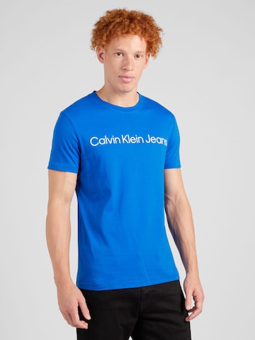zils Calvin Klein Jeans T-Krekls: no priekšpuses