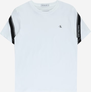 T-Shirt Calvin Klein Jeans en blanc : devant