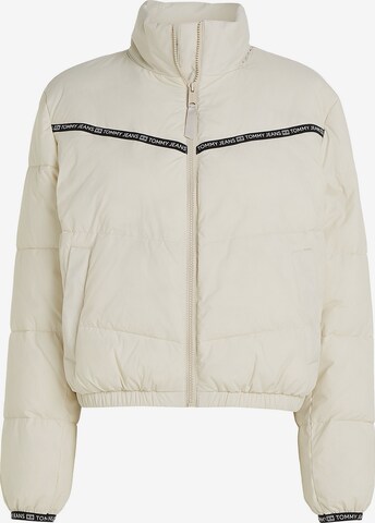 Tommy Jeans Tussenjas in Beige: voorkant