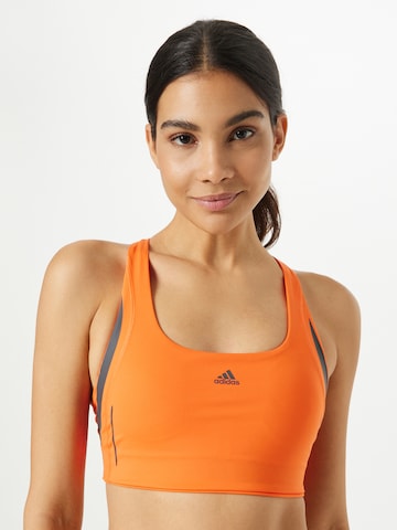 oranžinė ADIDAS SPORTSWEAR Biustjė Sportinė liemenėlė 'Powerimpact Luxe Medium-Support Hiit': priekis