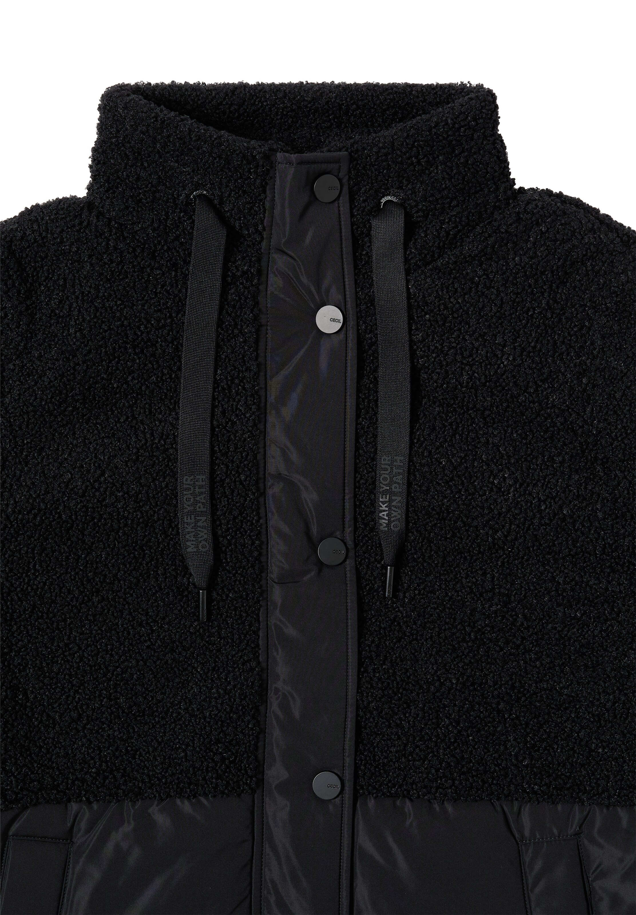 CECIL Between-Seasons Coat in Black