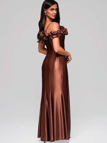 Ombre Abendkleid in Braun