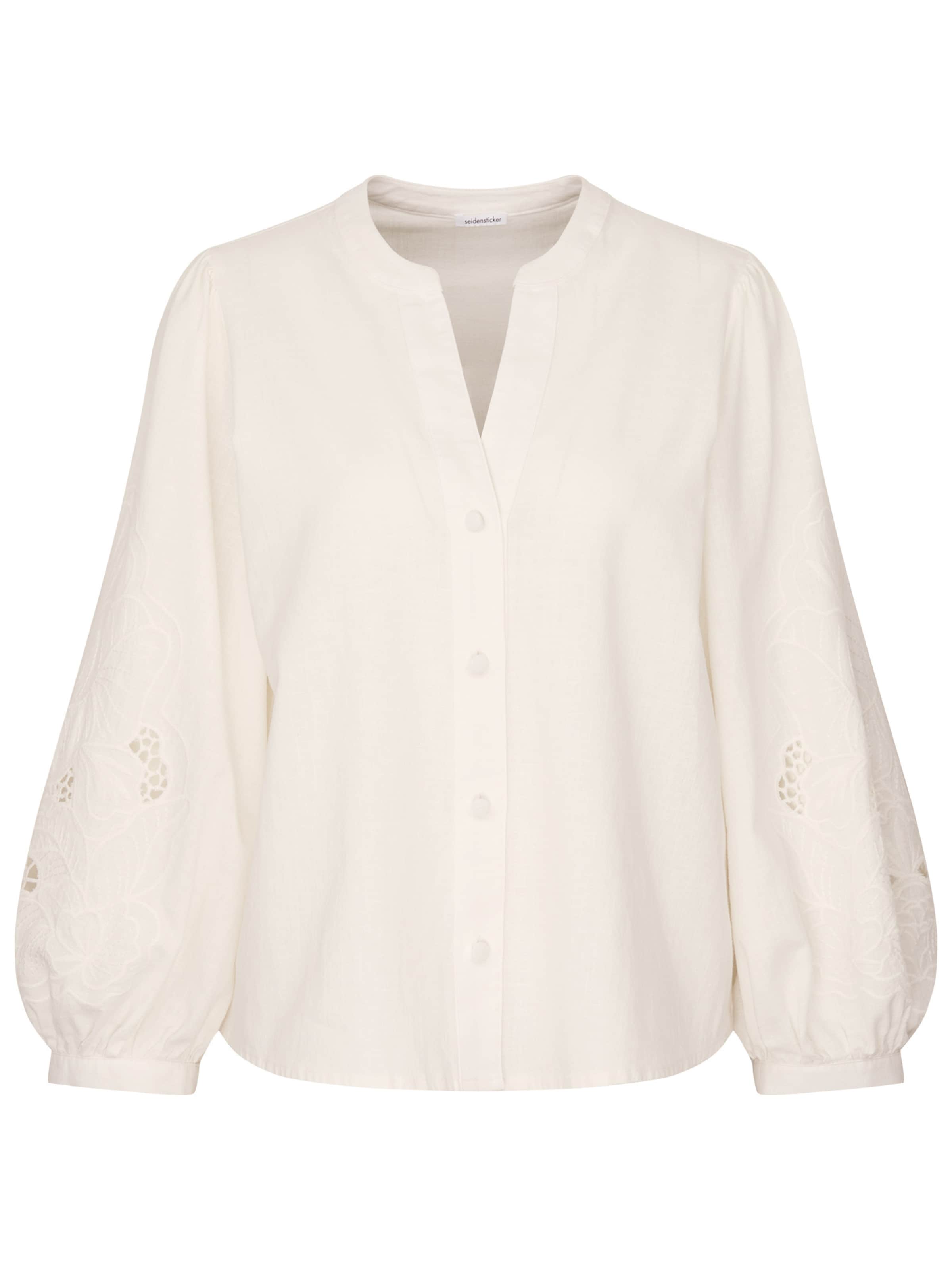 SEIDENSTICKER Tunika 'Schwarze Rose' in Beige: Vorderseite