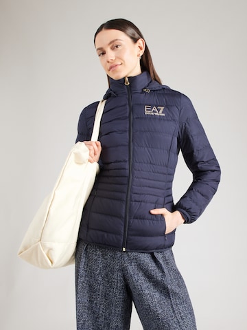 EA7 Emporio Armani - Chaqueta de entretiempo 'Giubbotto' en azul: frente