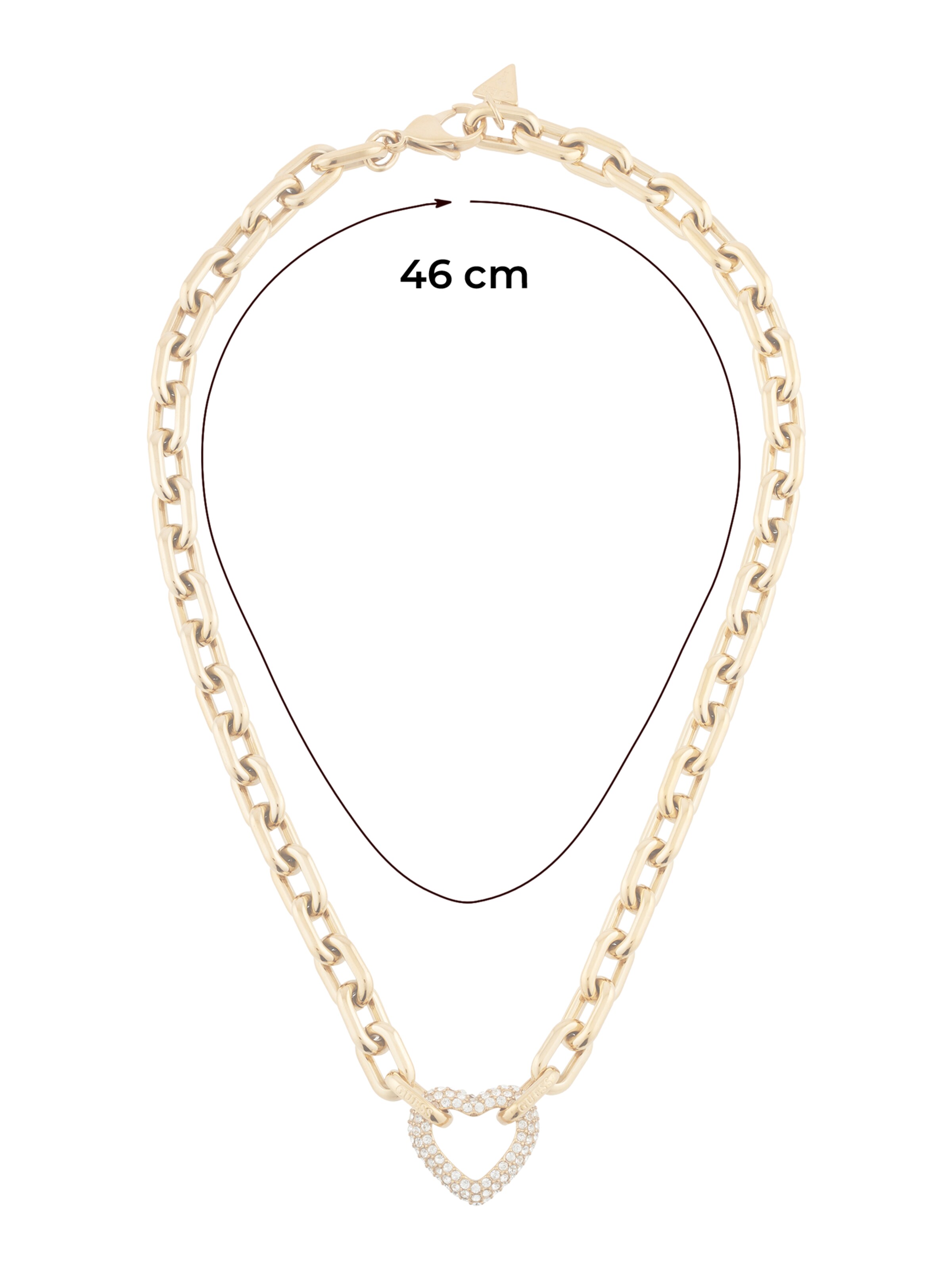 GUESS Ketju 'Beloved' värissä kulta