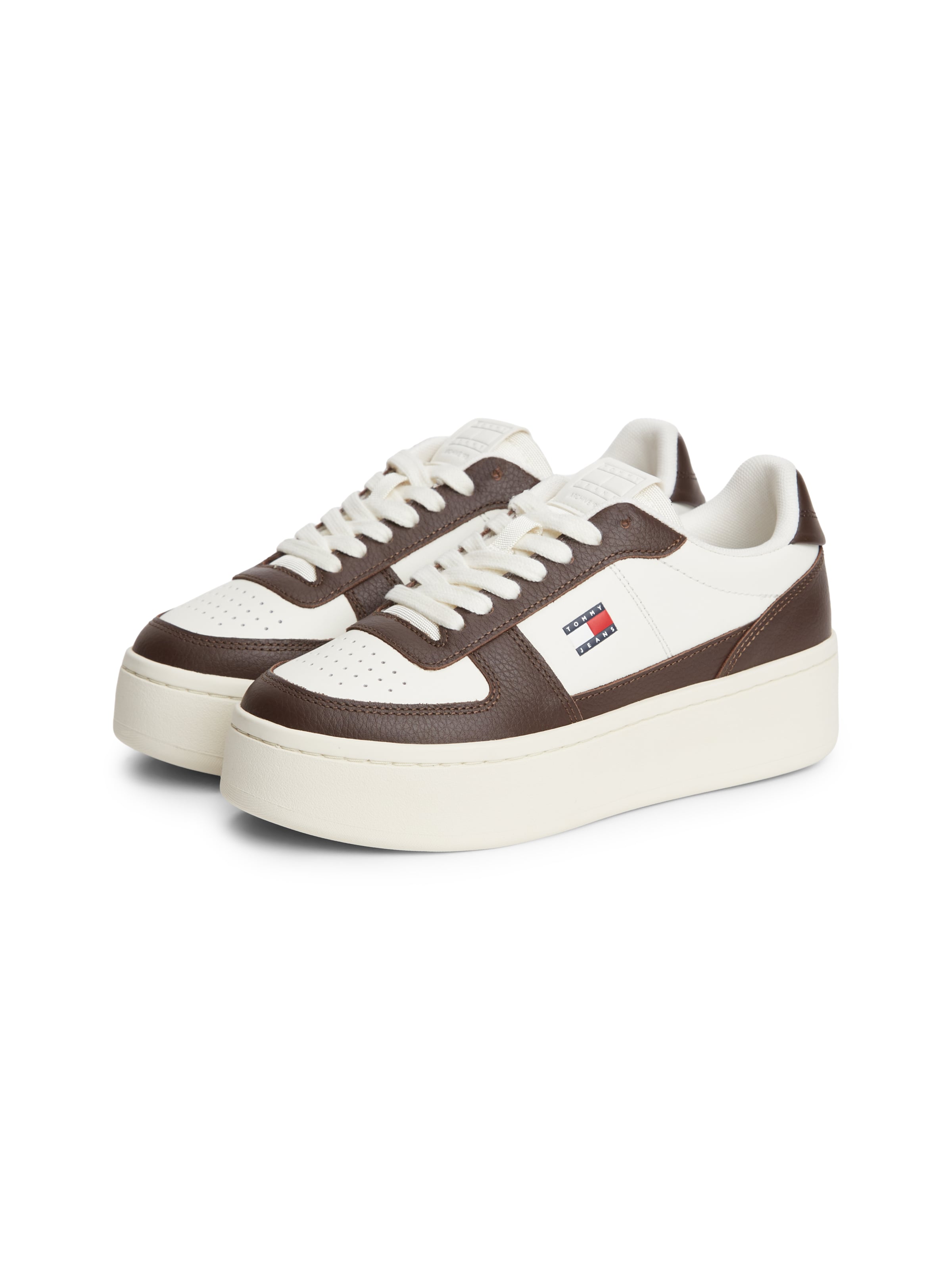 Tommy Jeans - Sapatilhas baixas 'ARCHIVE 98' em castanho