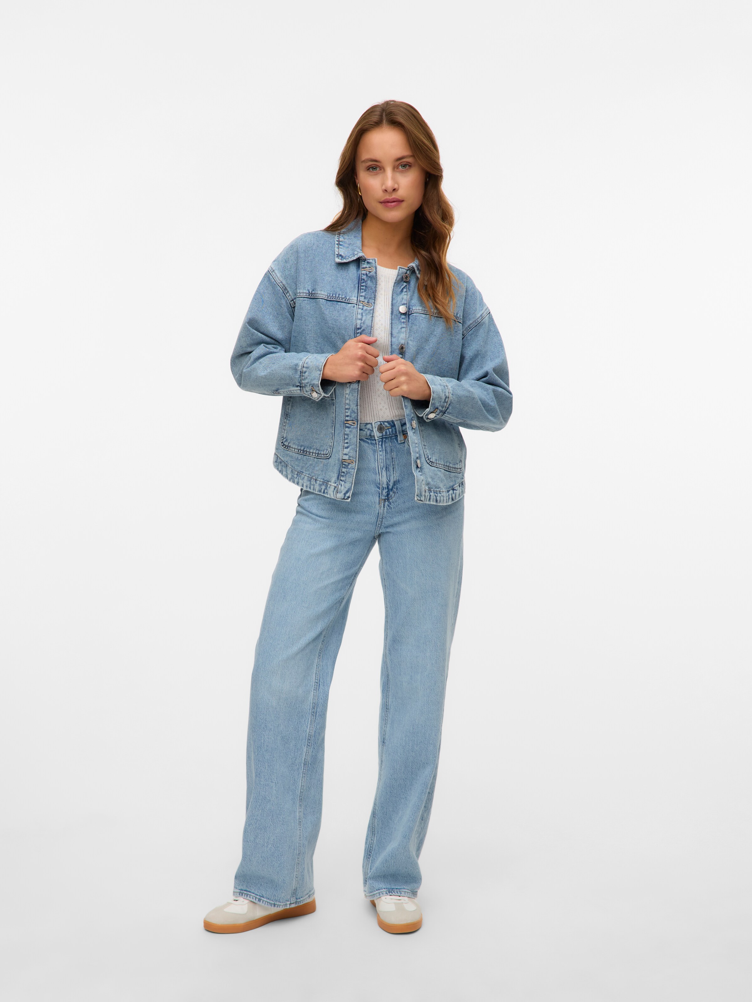 VERO MODA Φθινοπωρινό και ανοιξιάτικο μπουφάν 'VMJamie' σε μπλε