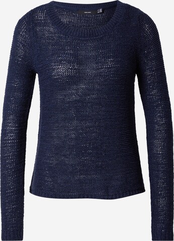 VERO MODA Trui 'CHARITY' in Blauw: voorkant