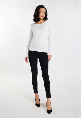 Pull-over 'Nascita' faina en blanc