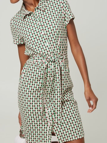 4funkyflavours Shirt Dress 'I'm Ready' in Green
