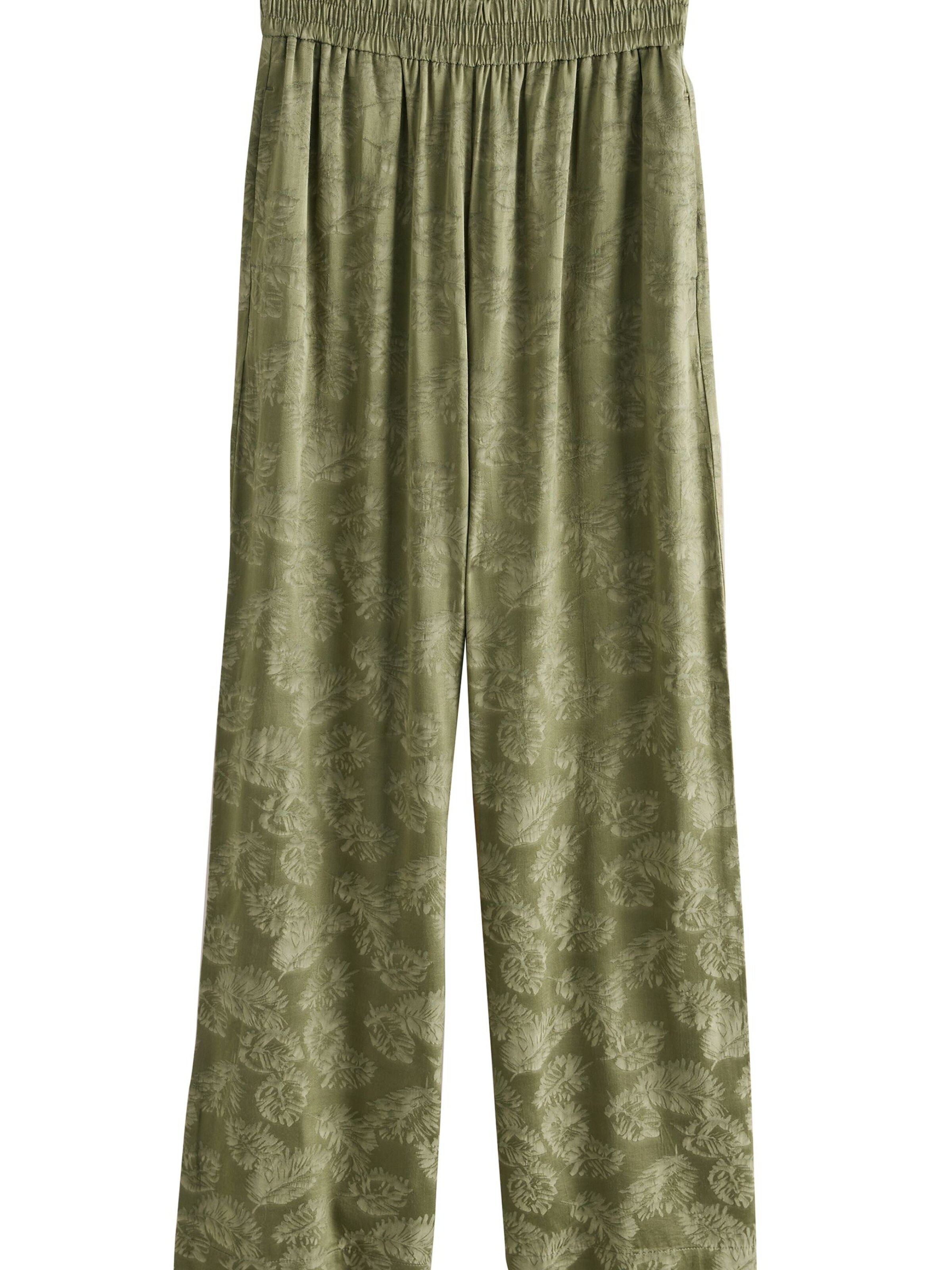 Wide Leg Pantalon Next en vert : devant