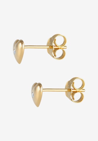 ELLI PREMIUM Earrings 'Herz' in Gold