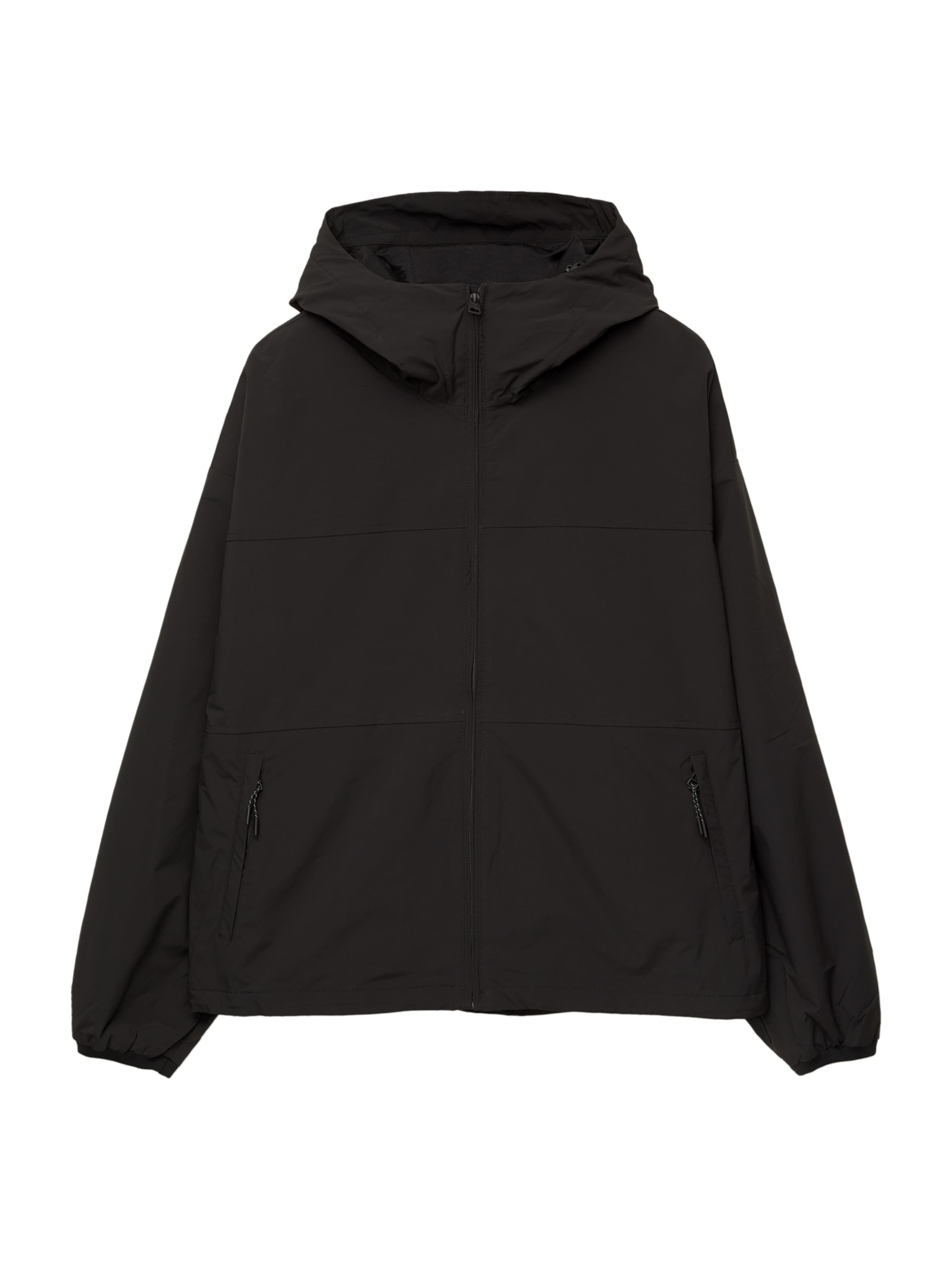 Pull&Bear Átmeneti dzseki - fekete: elől