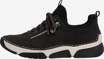 Chaussure à lacets Rieker en marron : devant