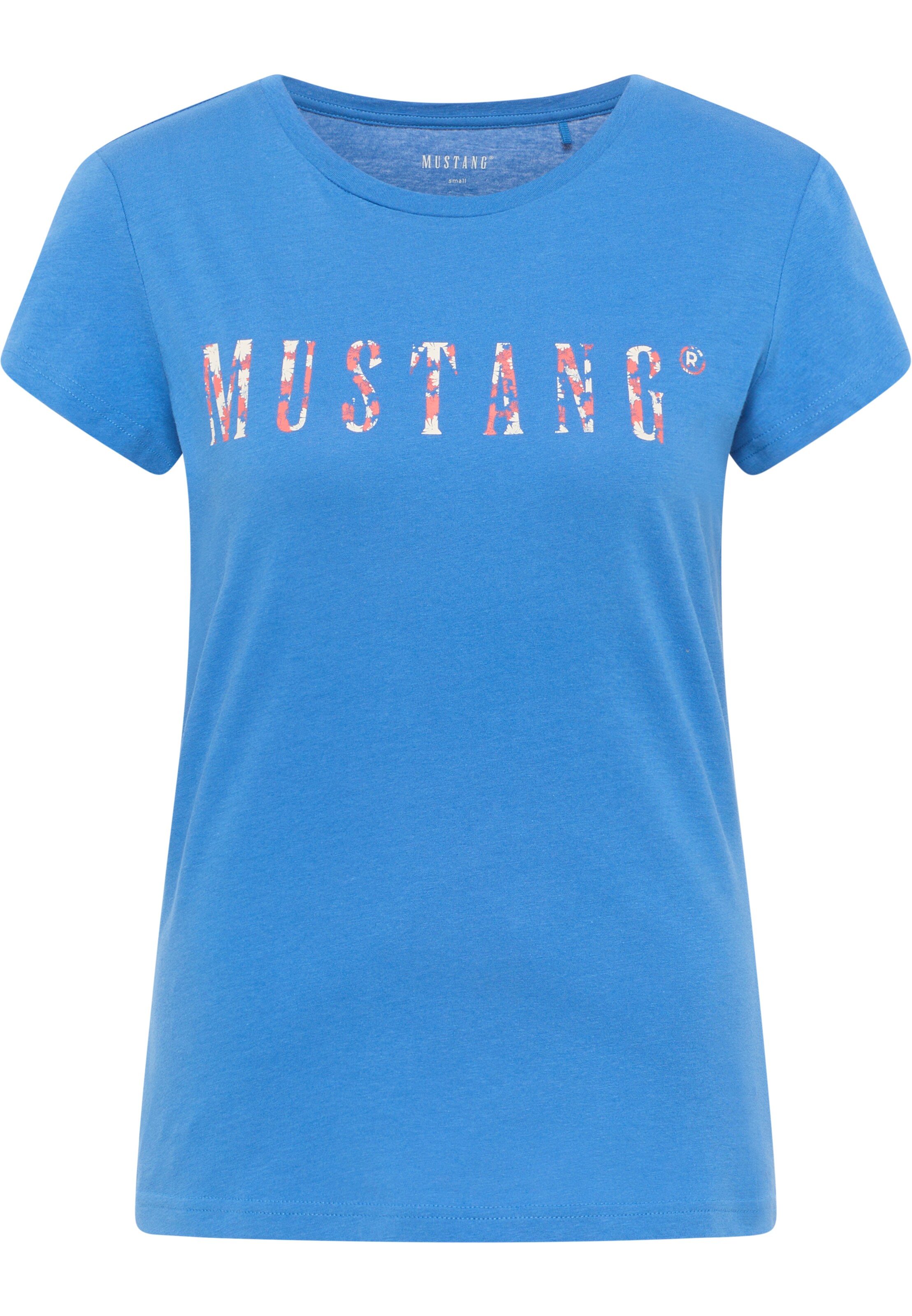 MUSTANG Damen Alexia C Print T-Shirt – Aus Baumwolle, Mit Rundhalsausschnitt, Legere Passform