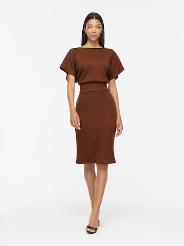 Robe 'VIRAFFI' VILA en marron : devant