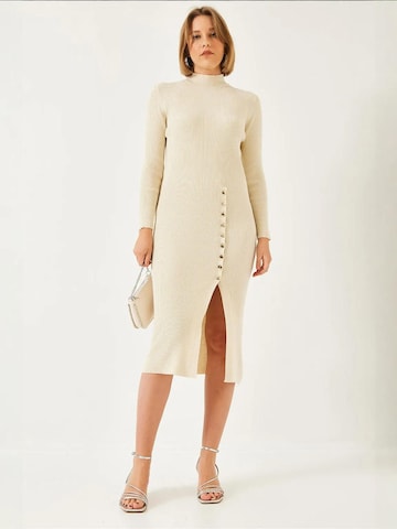 Abito in maglia di Bianco Lucci in beige