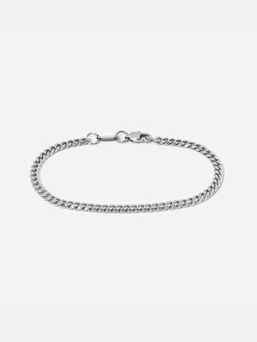 warpedsense Bracelet 'Cuban' in Silver: front