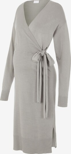 MAMALICIOUS Robes en maille 'Mia' en gris clair, Vue avec produit