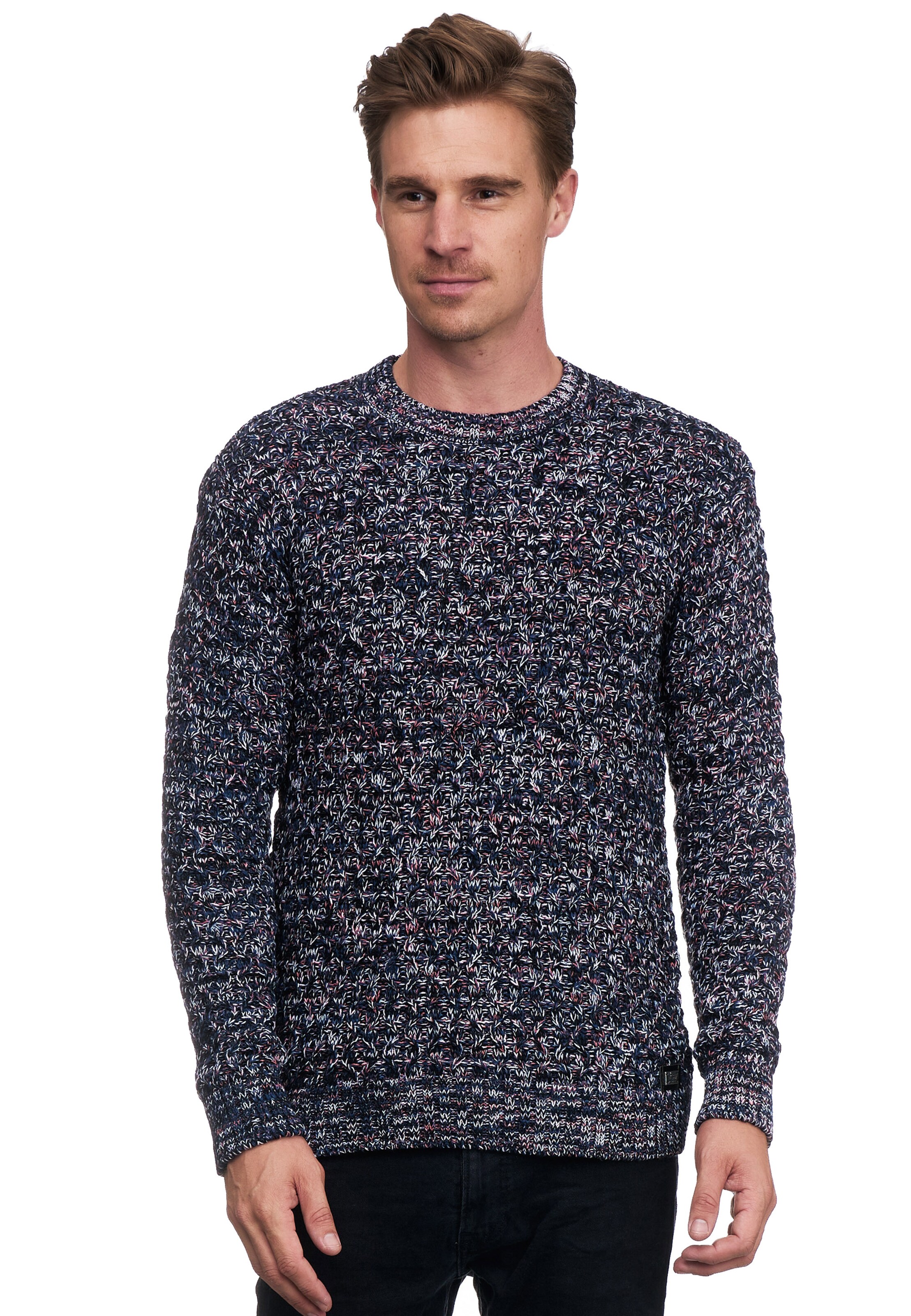 Rusty Neal Pullover in Blau: Vorderseite