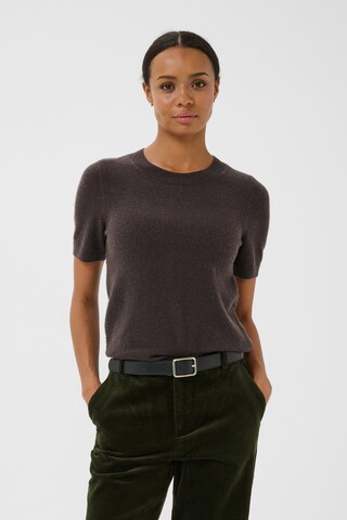 Pull-over Part Two en marron : devant
