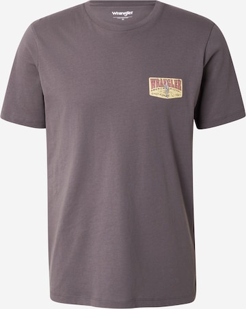 T-Shirt WRANGLER en gris : devant