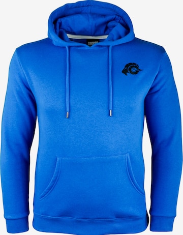 Guggen Mountain Sweatshirt 'Kapuzenpullover H02 Fleece Hoodie' in Blau: Vorderseite